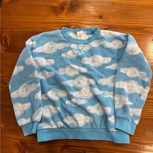 Nordstrom Blue Cloud Pattern Sweatshirt